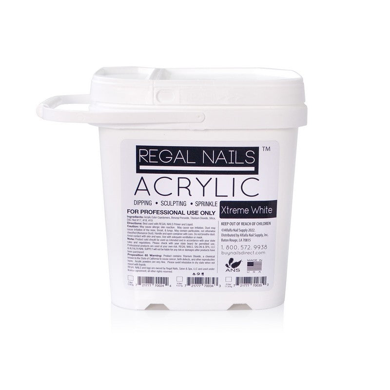 Regal Acrylic Powder - Xtreme White - 5 lbs